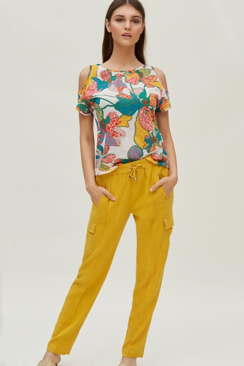 Oky Coky PANTALÓN CARGO DE LINO