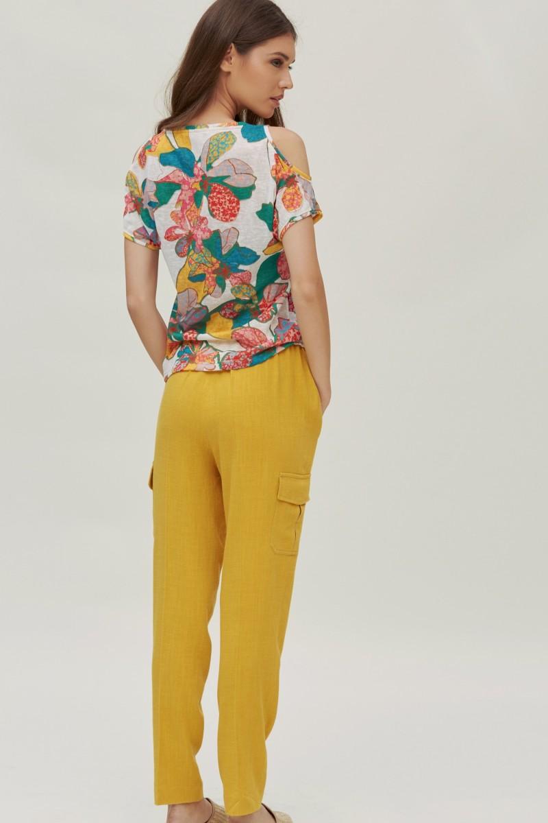 Oky Coky PANTALÓN CARGO DE LINO