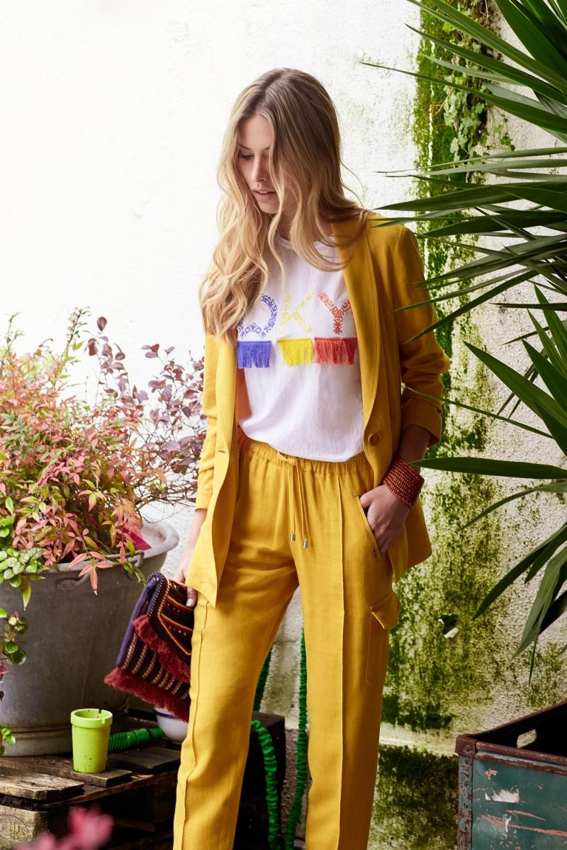 oky coky PANTALÓN CARGO DE LINO