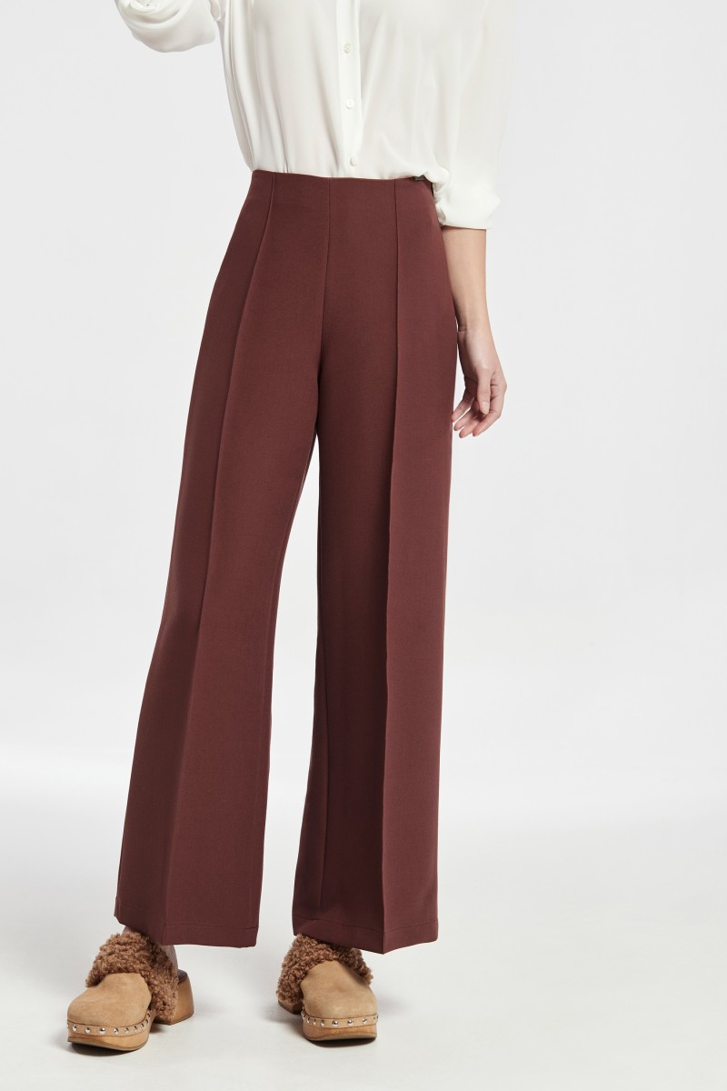 oky coky PANTALÓN CINCEL ANCHO PLANA DOBLE