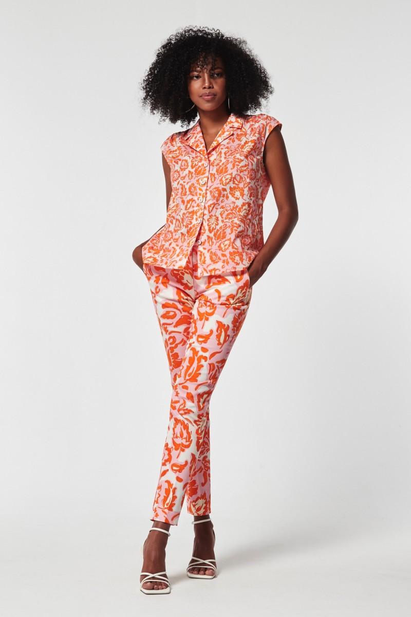 Oky Coky PANTALÓN COQUE ALGODON STRETCH ESTAMPADO