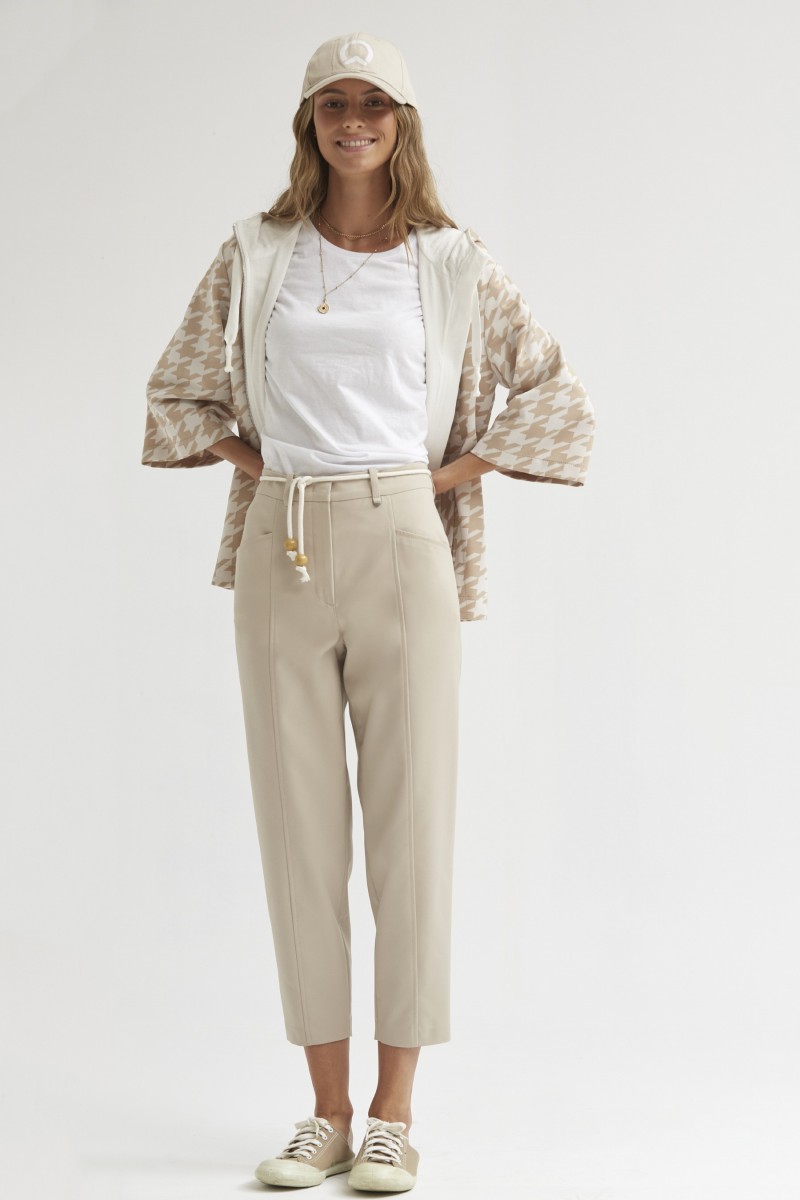 oky coky PANTALÓN COSTURA CARGADA ALGODÓN STRETCH