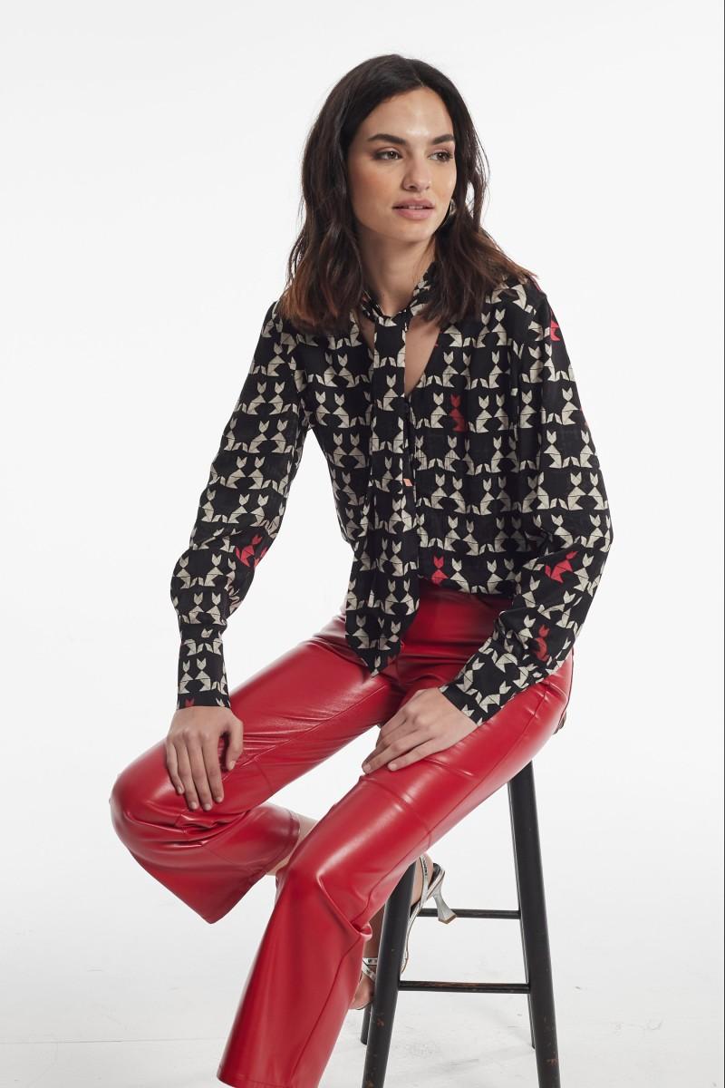 Oky Coky PANTALÓN CUFIO EFECTO PIEL COLOR