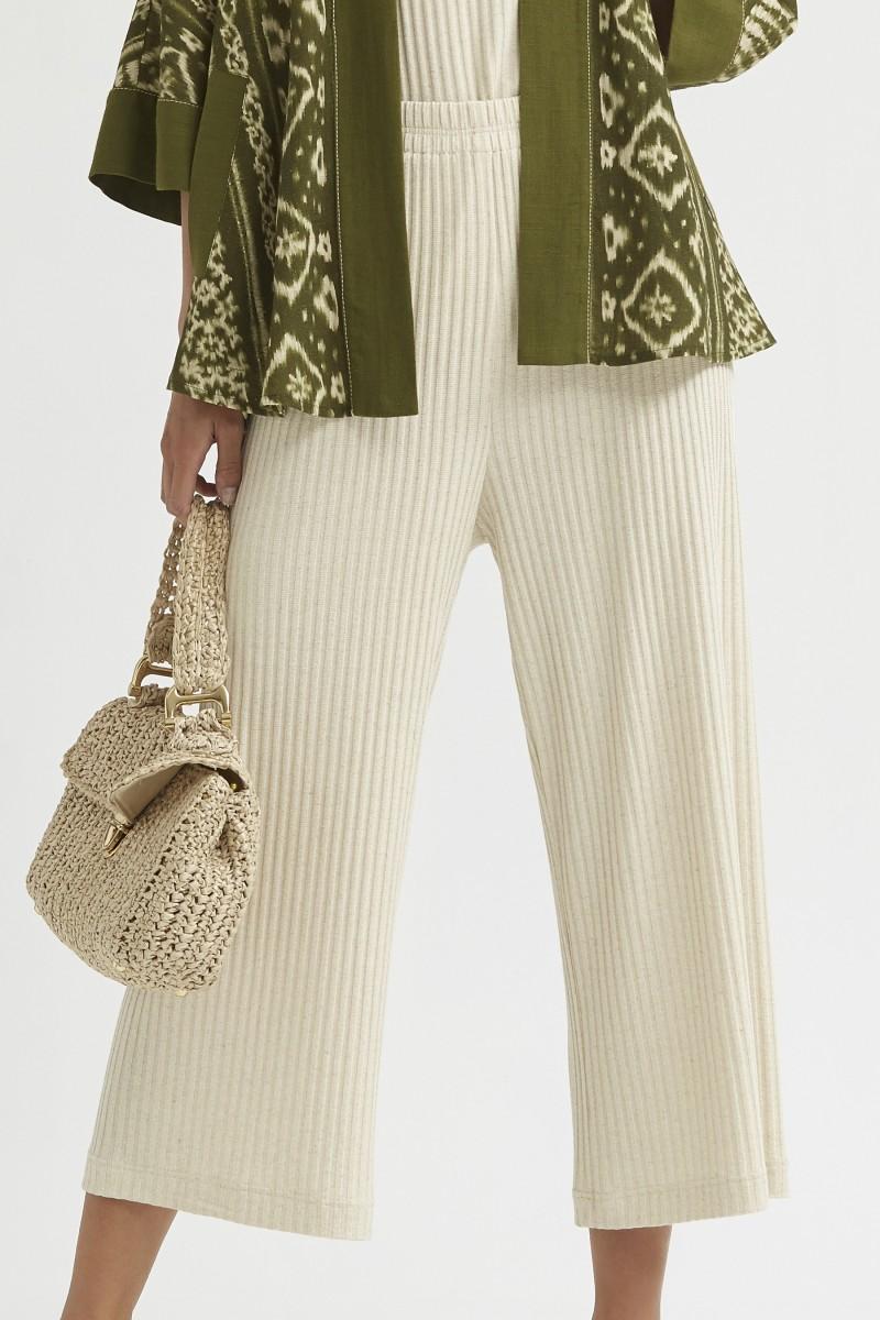 oky coky PANTALÓN CULOTTE PUNTO CANALÉ RECICLADO