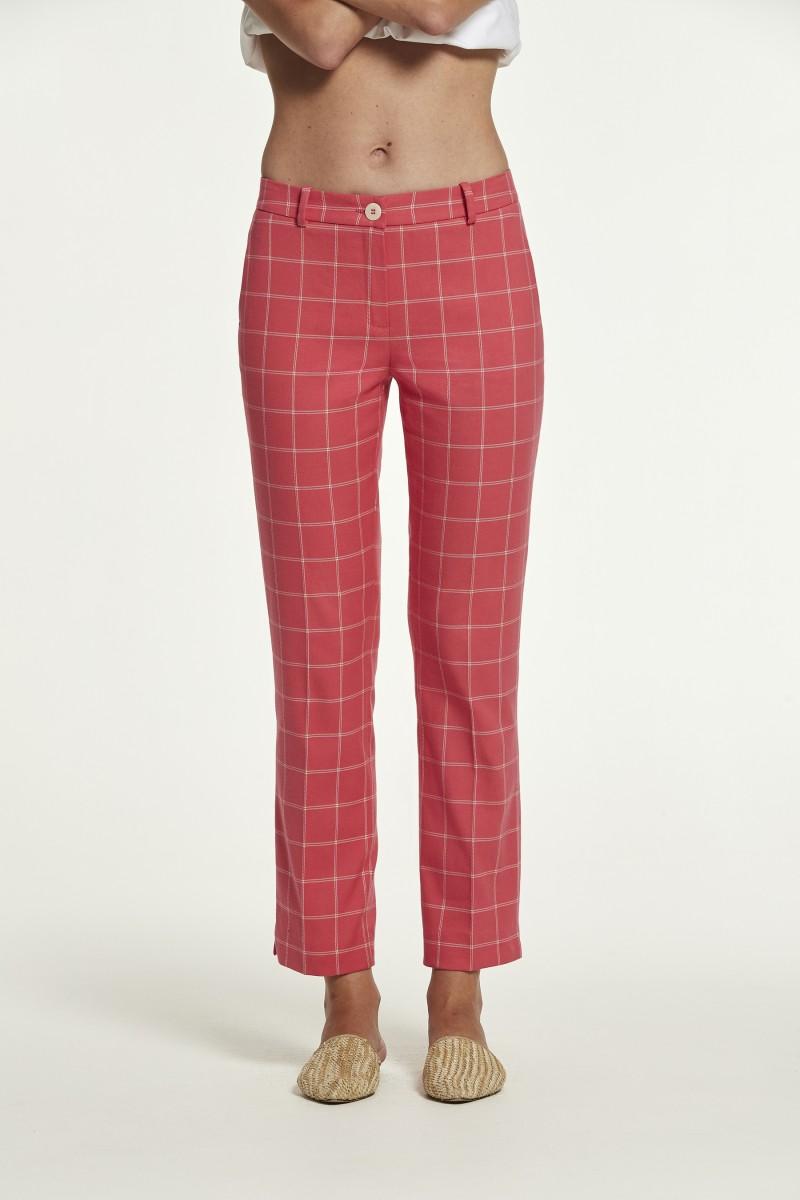 oky coky PANTALÓN CURAI CUADRO BICOLOR