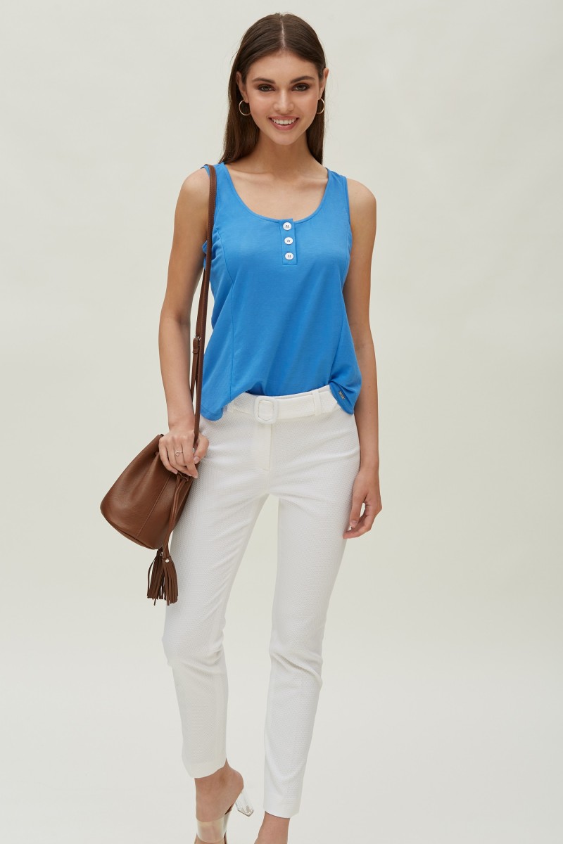 oky coky PANTALÓN DE PIQUÉ CON HEBILLA