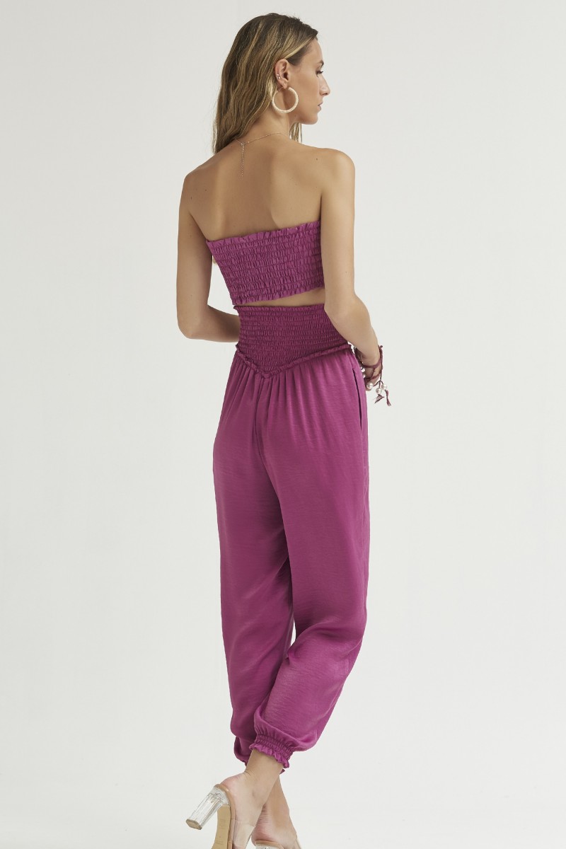 Oky Coky PANTALÓN GOMAS CINTURA SATÉN LAVADO