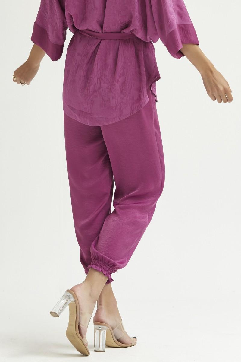 Oky Coky PANTALÓN GOMAS CINTURA SATÉN LAVADO