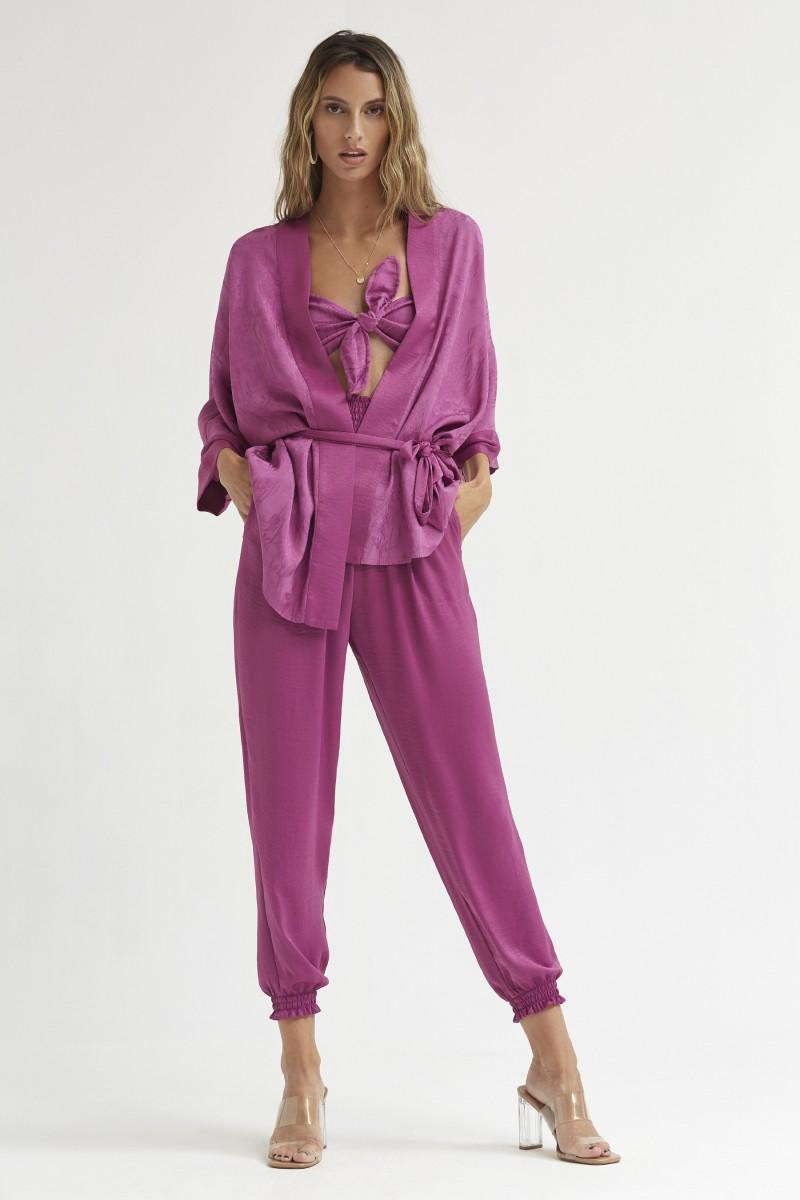 Oky Coky PANTALÓN GOMAS CINTURA SATÉN LAVADO