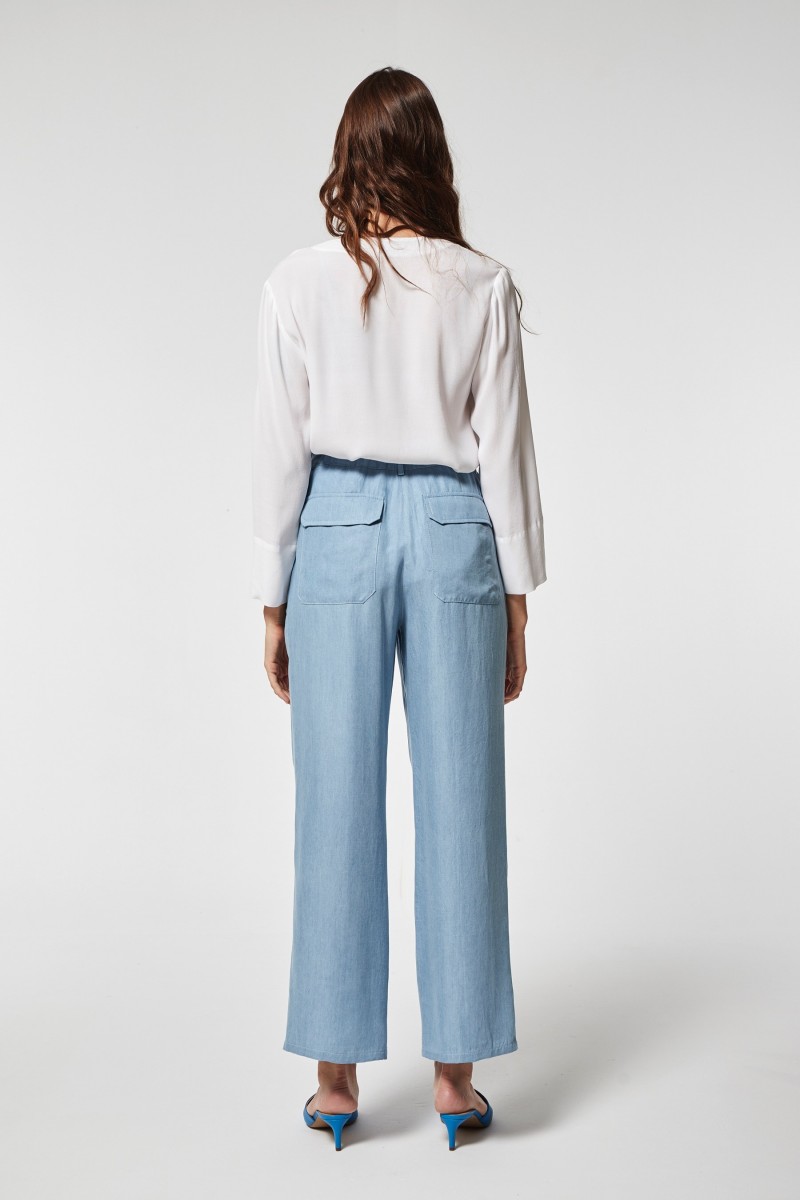 Oky Coky PANTALÓN GRASEL TENCEL JEANS