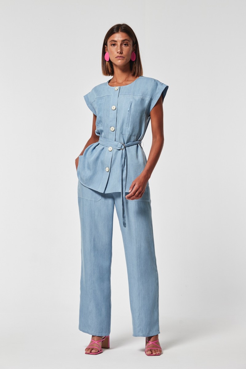 Oky Coky PANTALÓN GRASEL TENCEL JEANS