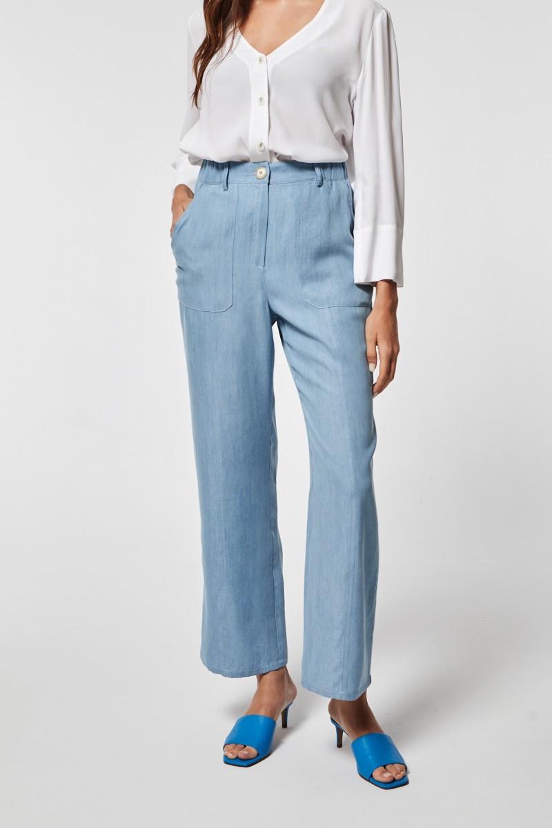 oky coky PANTALÓN GRASEL TENCEL JEANS