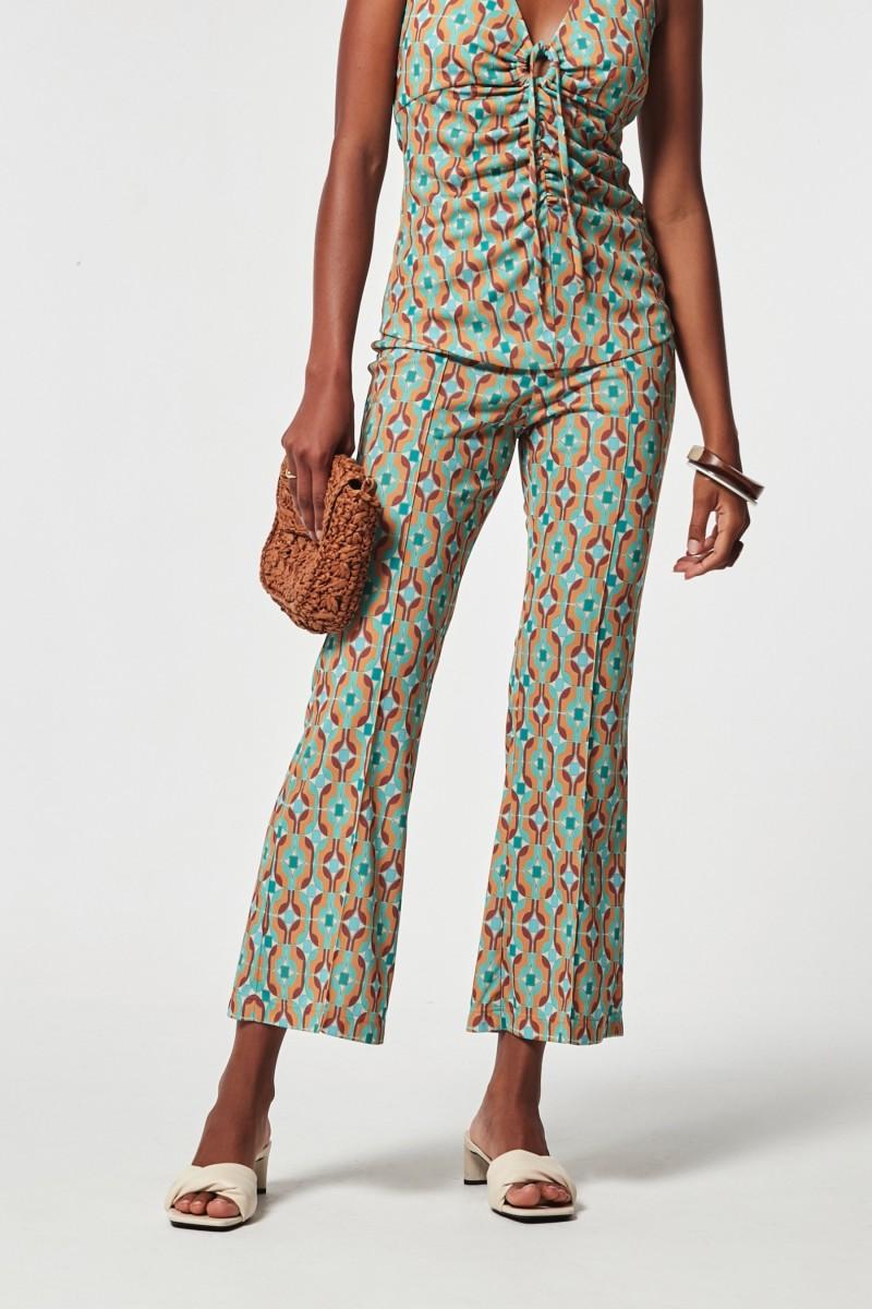 oky coky PANTALÓN HOLLIE PUNTO ESTAMPADO