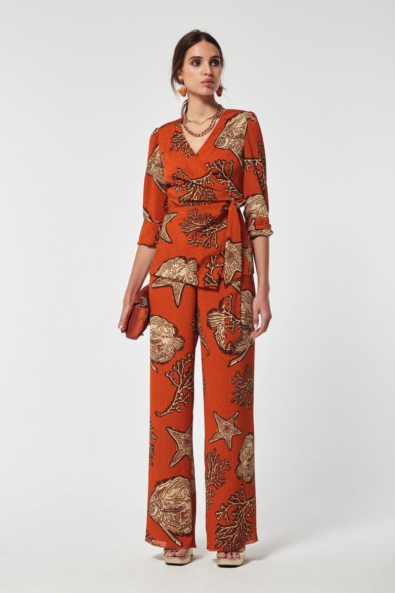 Oky Coky PANTALÓN IWIRA JACQUARD DE BAMBULA