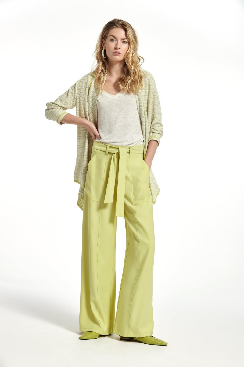 Oky Coky PANTALÓN LISTON SARGA DE VISCOSA