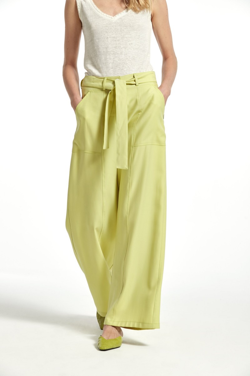 oky coky PANTALÓN LISTON SARGA DE VISCOSA