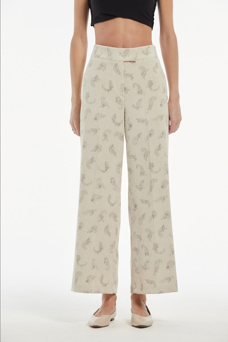 oky coky PANTALÓN LUANDA PANA ESTAMPADA