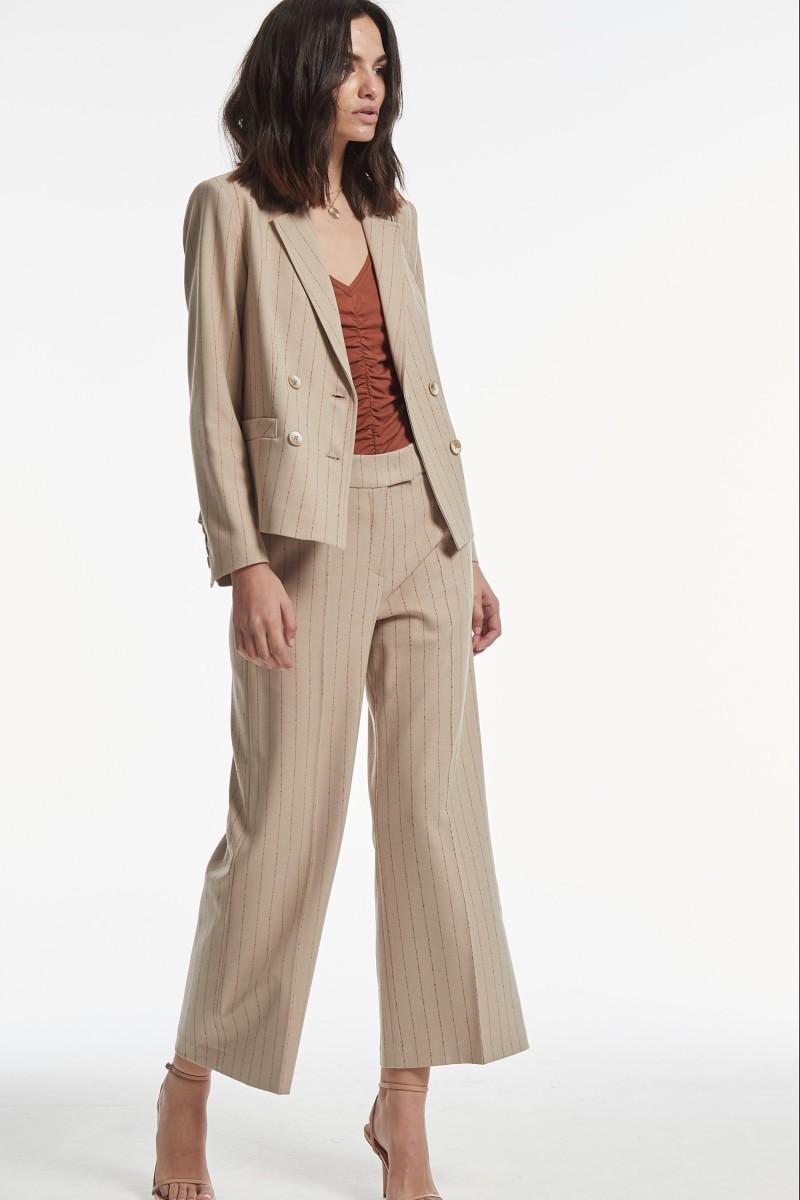 Oky Coky PANTALÓN LUANDA RAYA DIPLOMATICA DESIGUAL