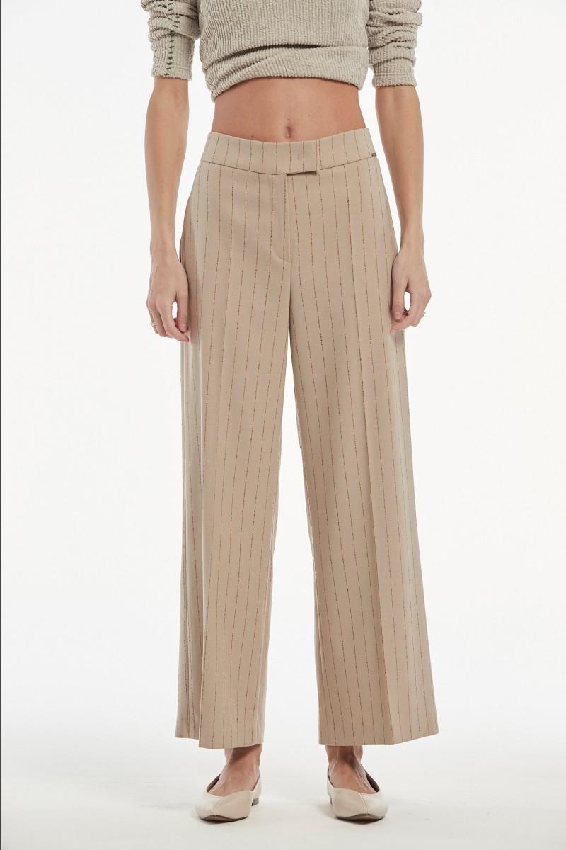 oky coky PANTALÓN LUANDA RAYA DIPLOMATICA DESIGUAL