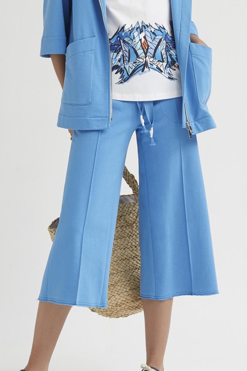 oky coky PANTALÓN MIDI CON NERVIO FELPA ALGODÓN