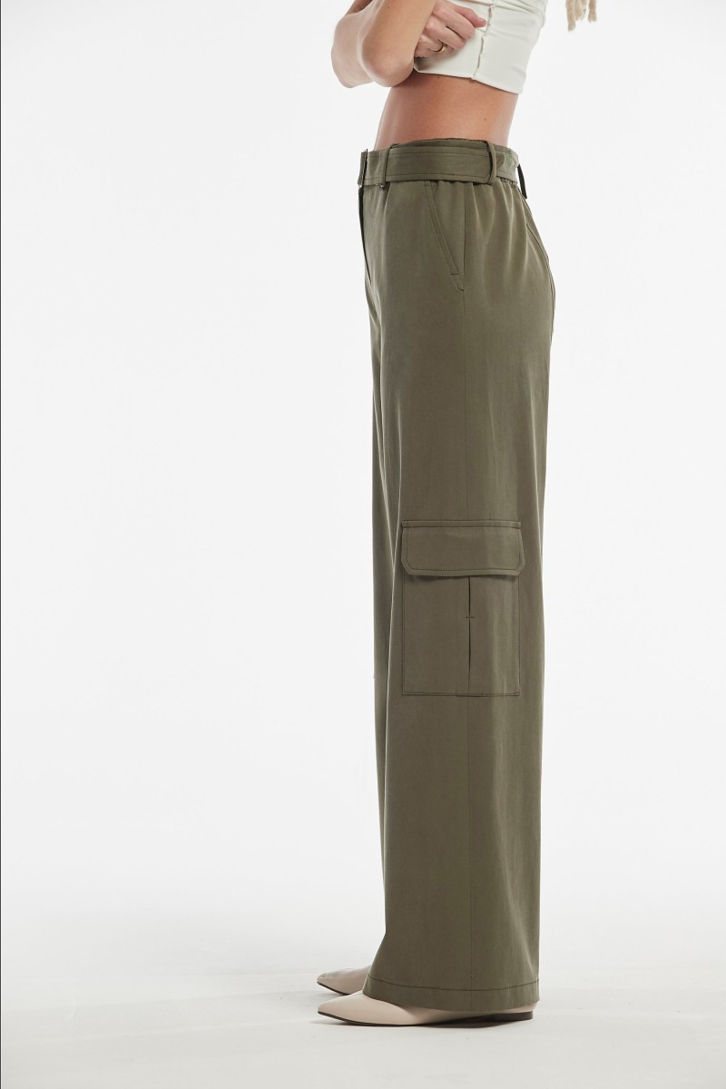 Oky Coky PANTALÓN PALAU SARGA ALGODON LAVADA