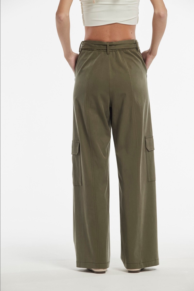 Oky Coky PANTALÓN PALAU SARGA ALGODON LAVADA