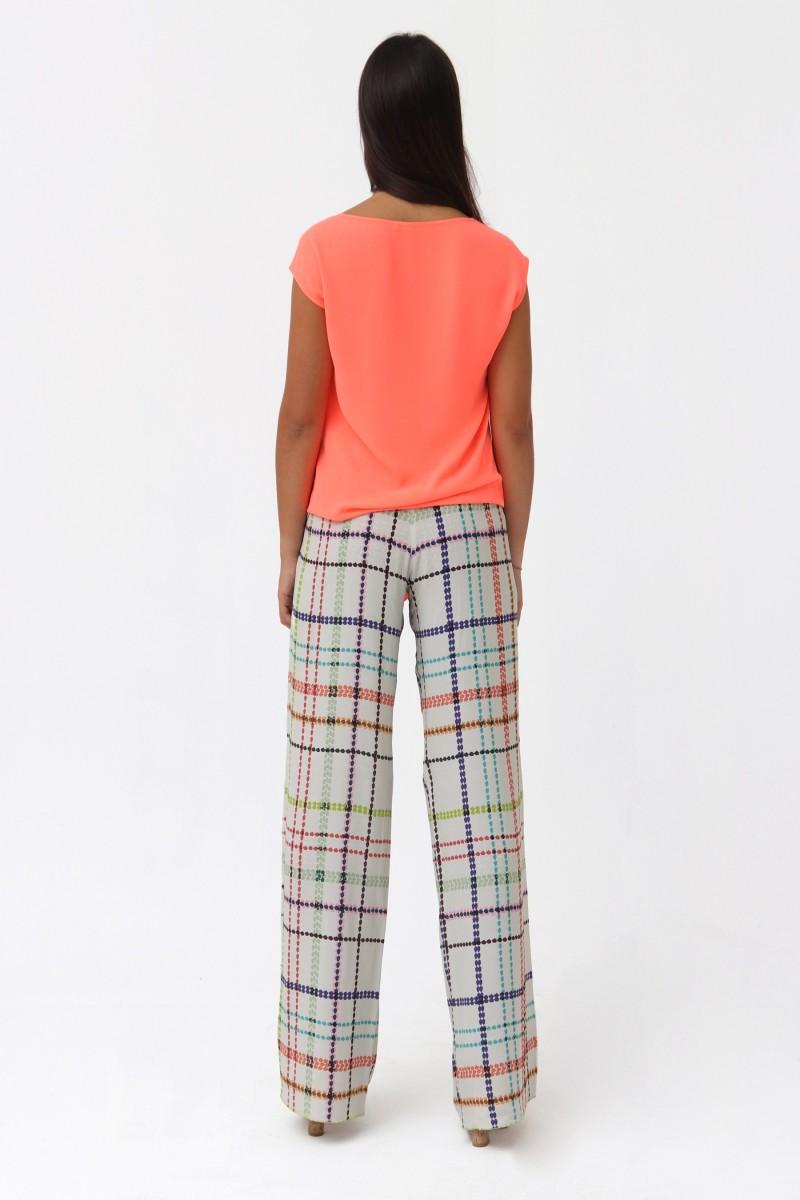 Oky Coky PANTALÓN PALAZZO-ESTAMPADO MULTICOLOR
