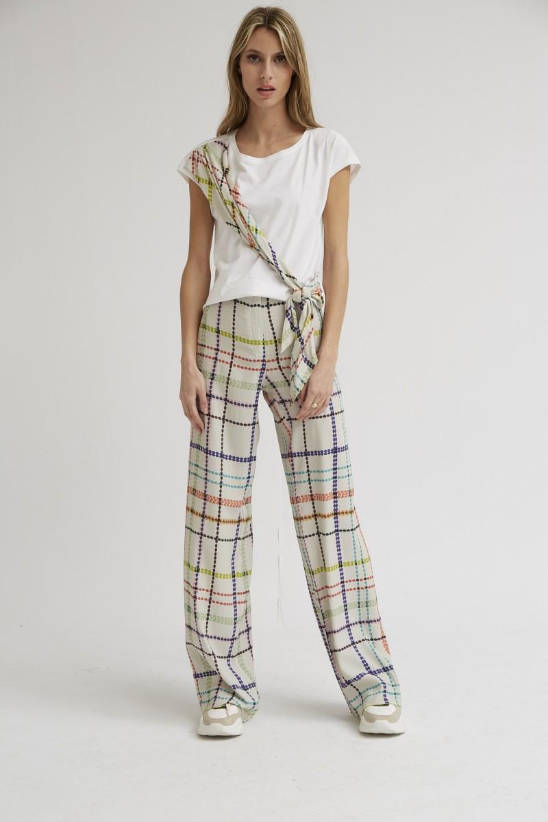 oky coky PANTALÓN PALAZZO ESTAMPADO MULTICOLOR
