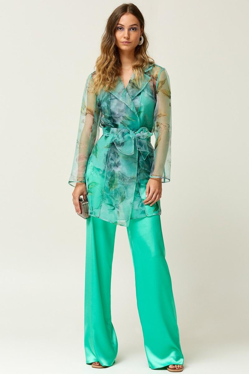 oky coky PANTALÓN PALAZZO RASO