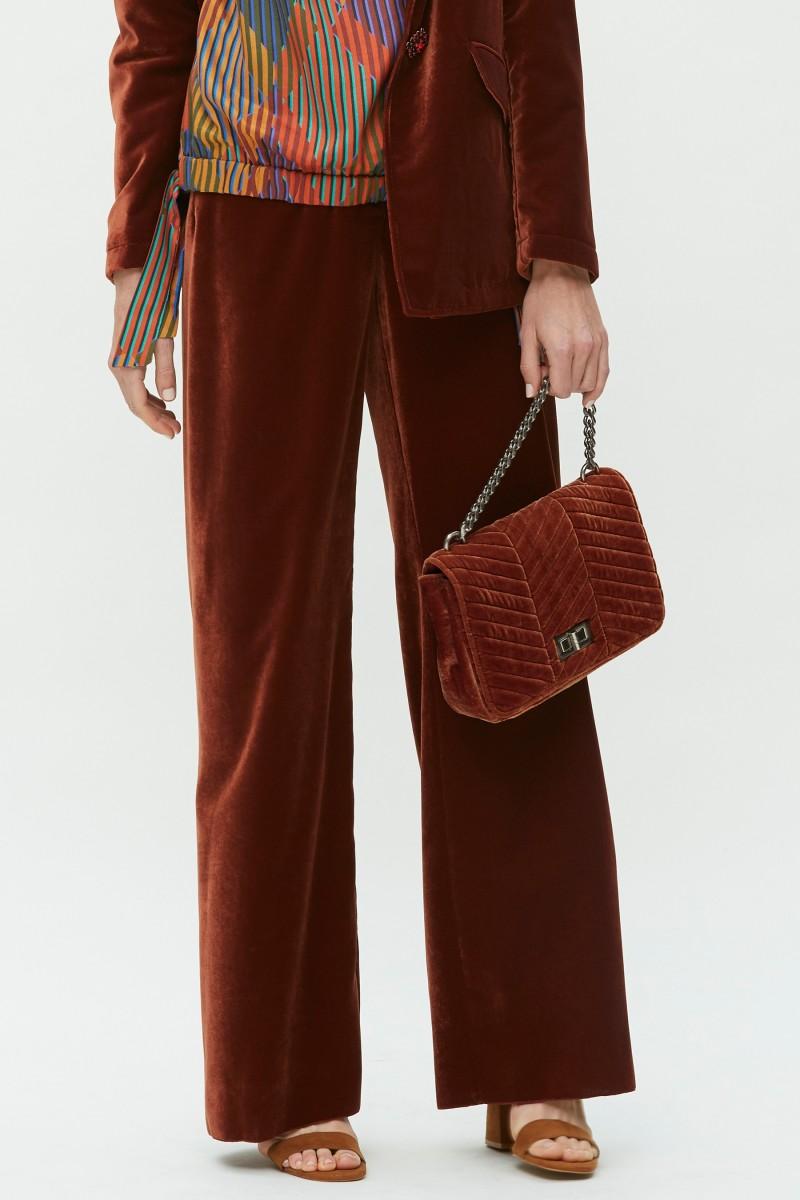 oky coky PANTALÓN PALAZZO-TERCIOPELO