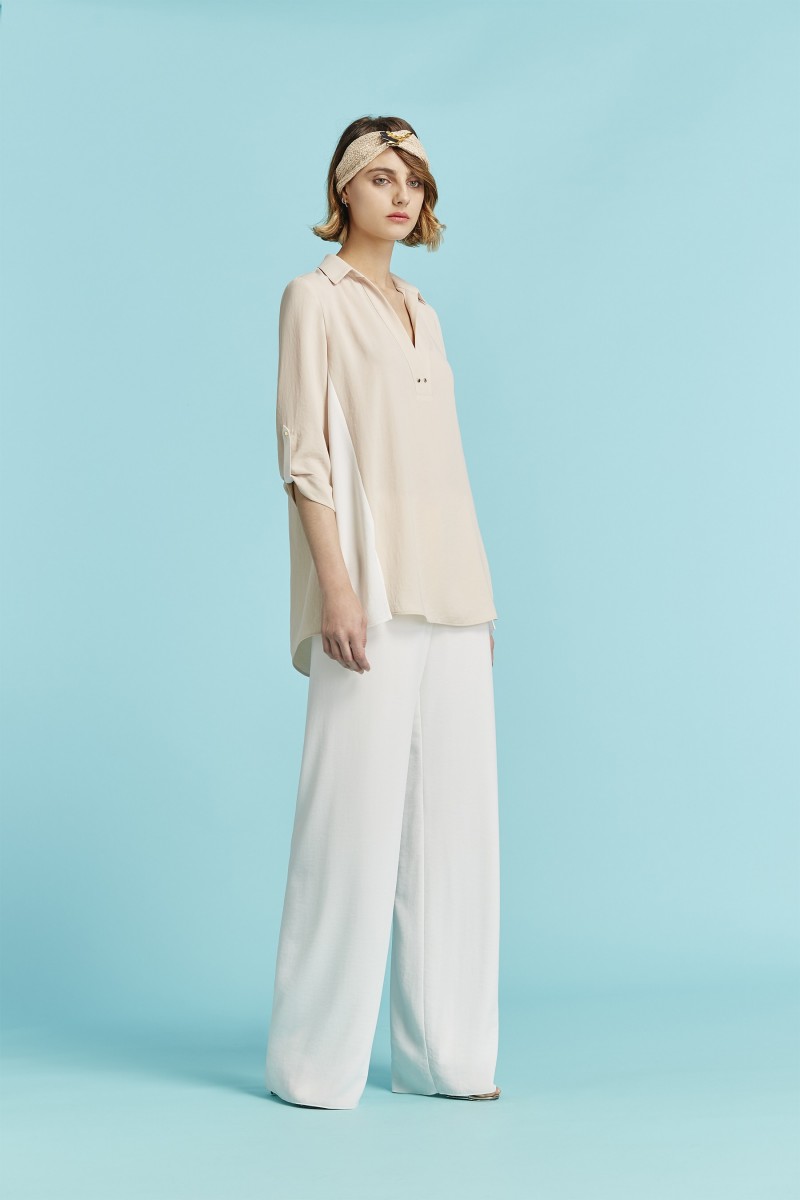 oky coky PANTALÓN PALAZZO WIFI SARGA LIGERA