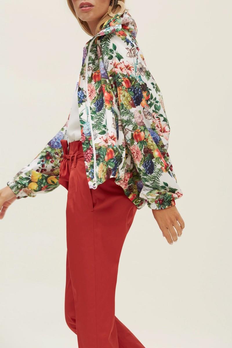 Oky Coky PANTALÓN PAPER BAG EN POPELÍN STRETCH