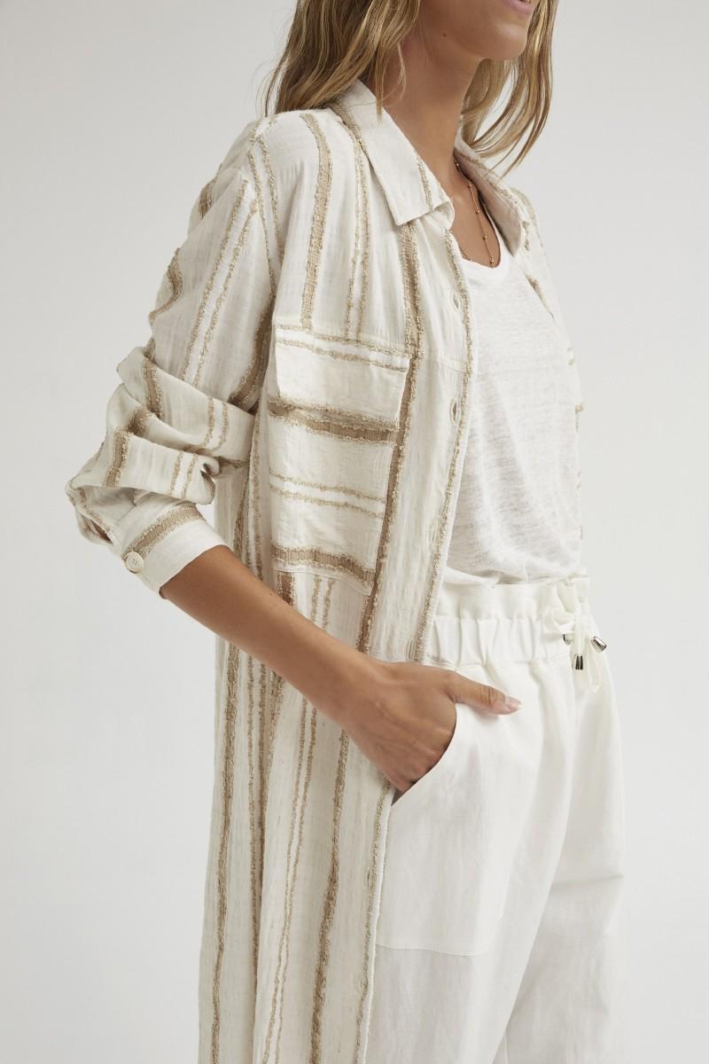 Oky Coky PANTALÓN PAPERBAG VISCOSA LINO