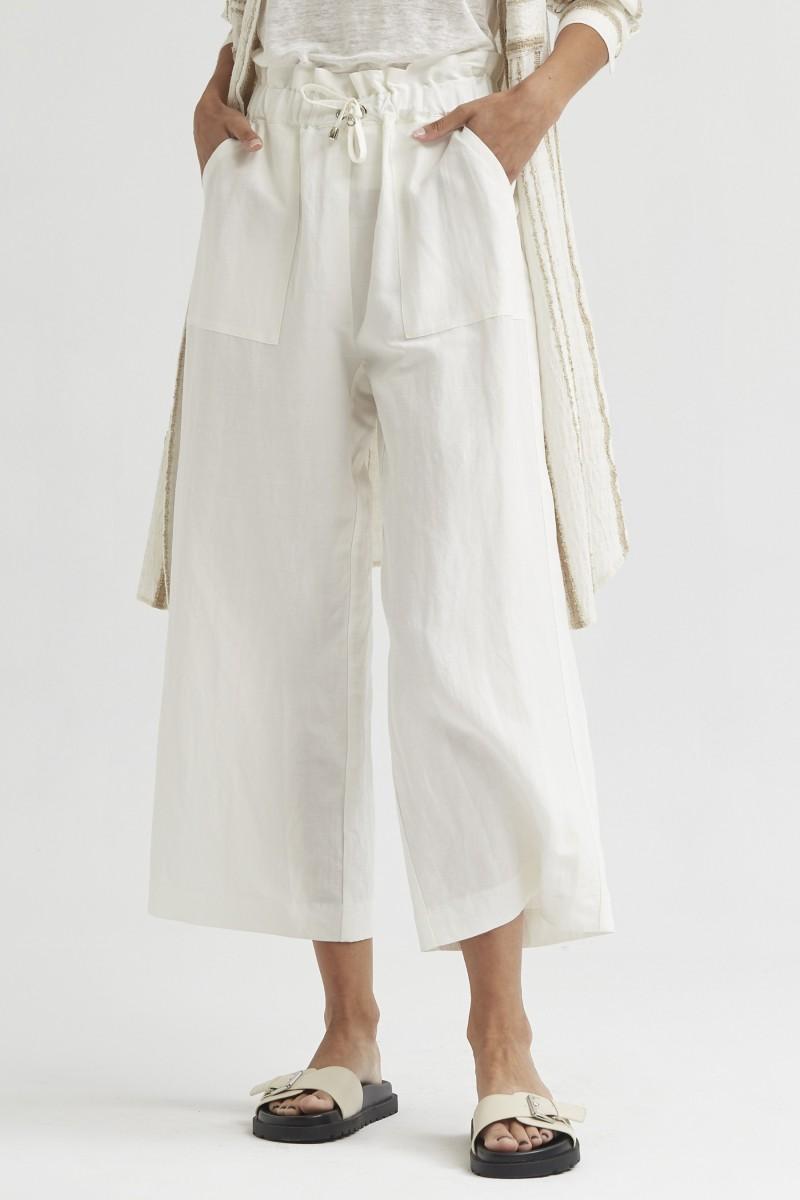 oky coky PANTALÓN PAPERBAG VISCOSA LINO