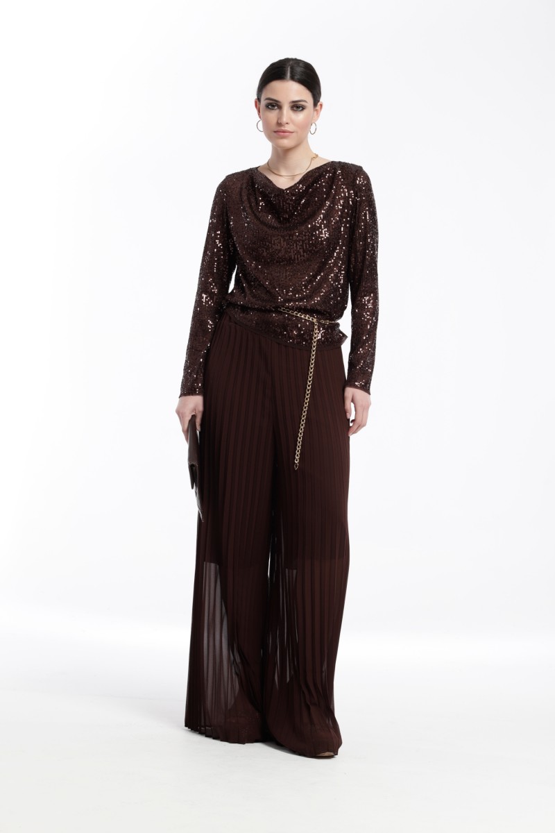 Oky Coky PANTALÓN PLISADO ASISA GASA CHIFFON