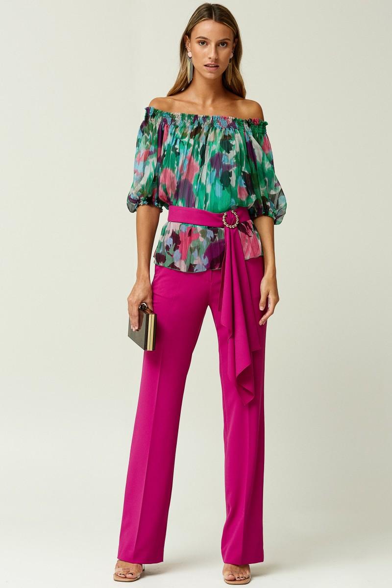 oky coky PANTALÓN RECTO CREPÉ