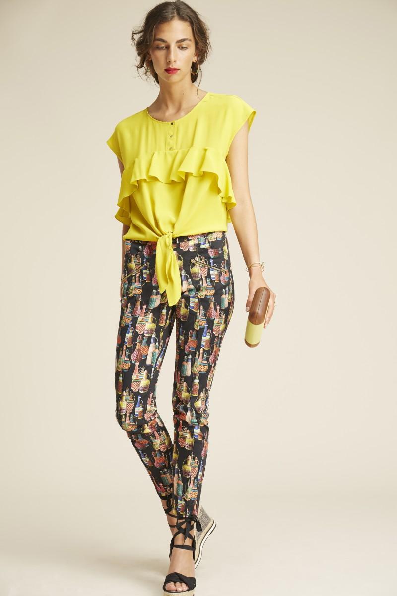 oky coky PANTALÓN SARGA STRECH ESTAMPADO