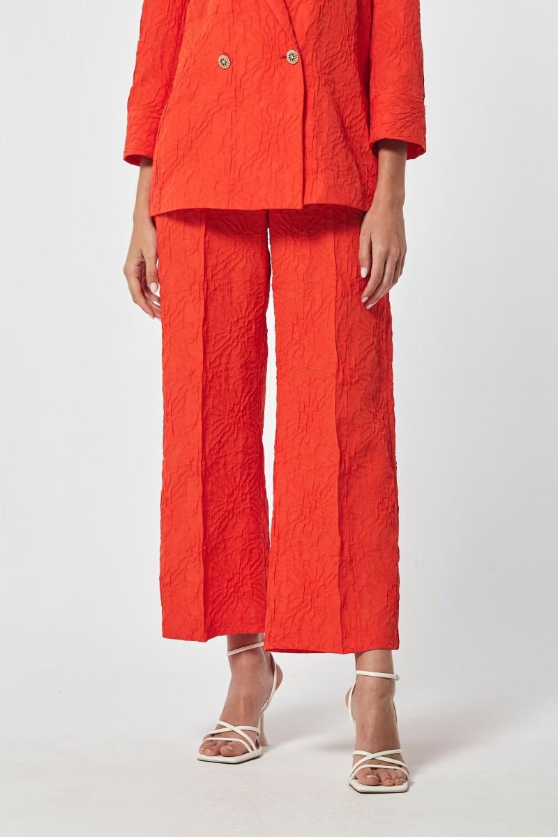 oky coky PANTALÓN SINKA JACQUARD DOBLE TEXTURA