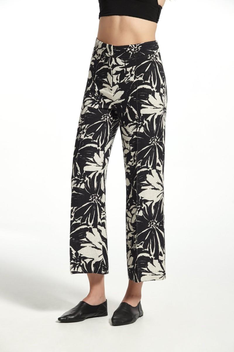 oky coky PANTALÓN SINKA LINO RUSTICO ESTAMPADO