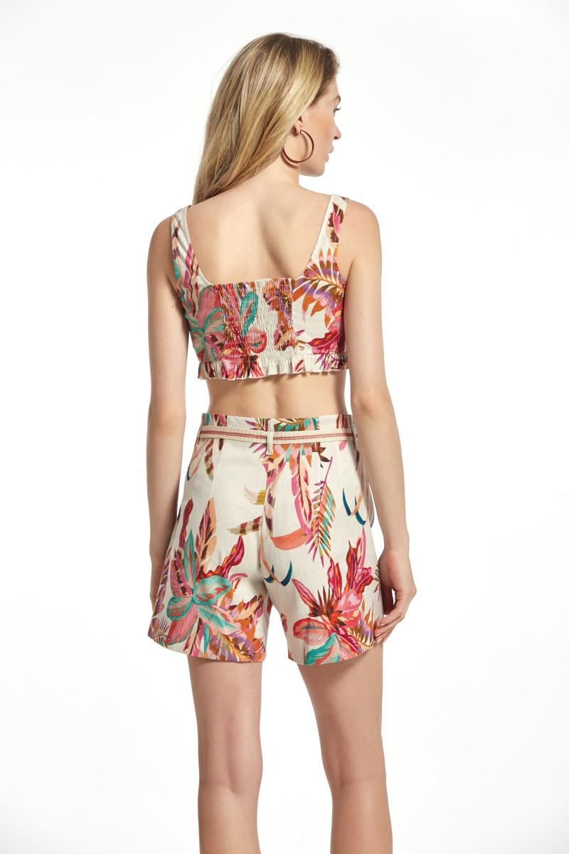 Oky Coky PANTALÓN UGAR LINO STRETCH ESTAMPADO