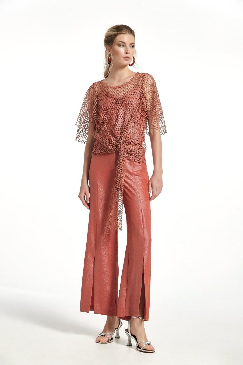 oky coky PANTALÓN VITER LAMINADO LUREX