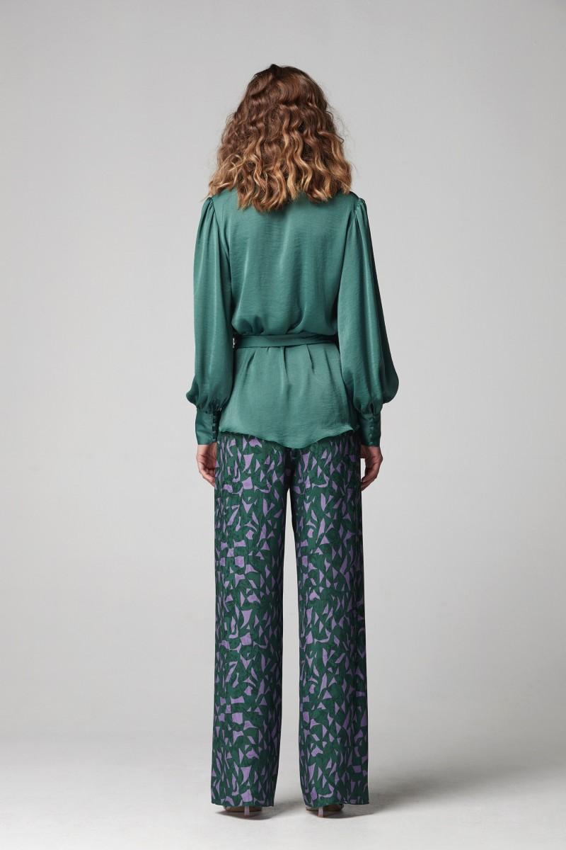 Oky Coky PANTALÓN WIFI JACQUARD ESTAMPADO BICOLOR