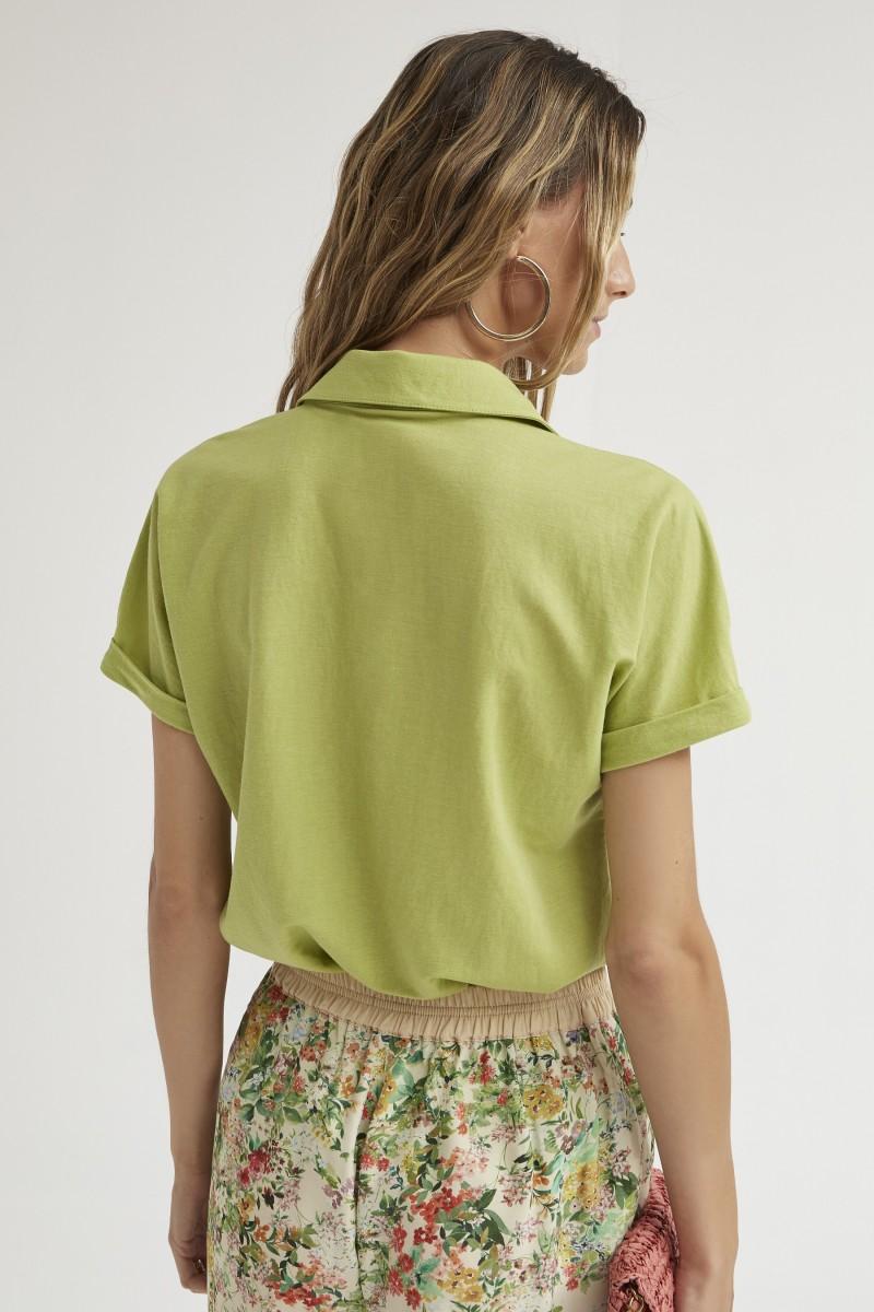 Oky Coky POLO MANGA DOBLADA PUNTO GRANITO