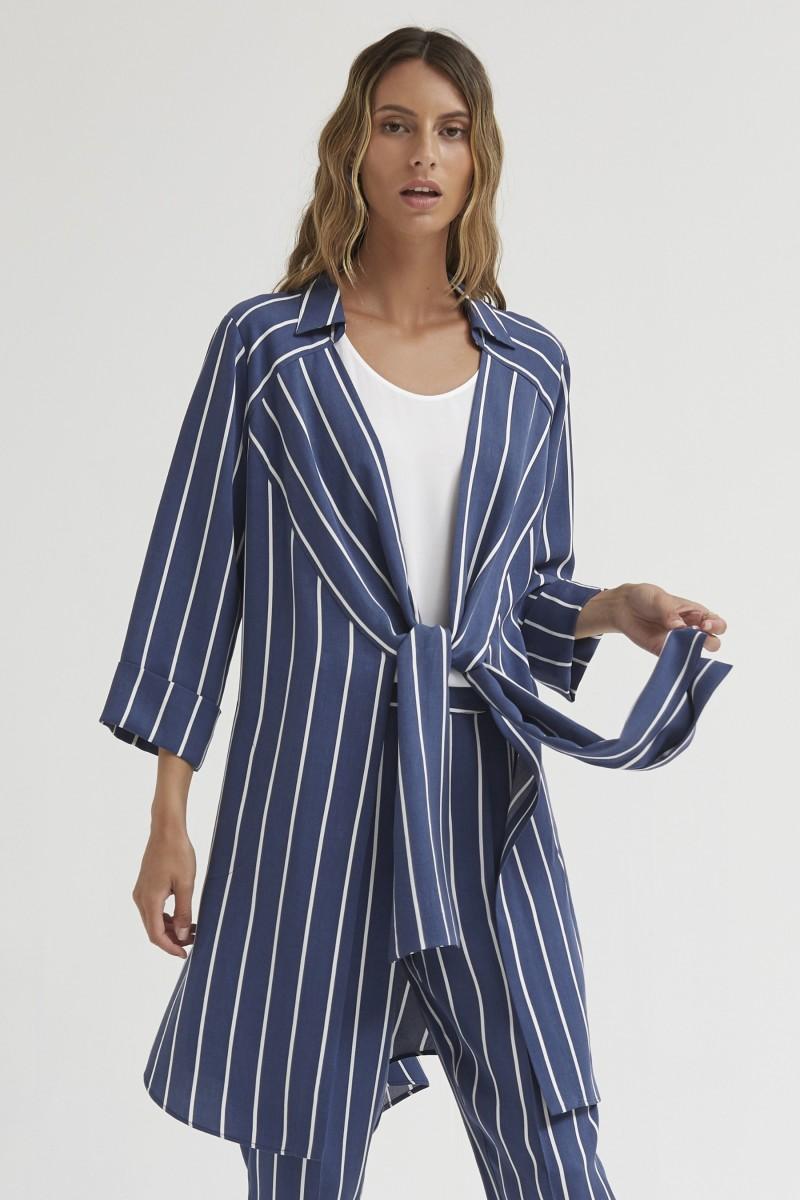 oky coky SOBRECAMISA ANUDADA RAYA DIPLOMÁTICA