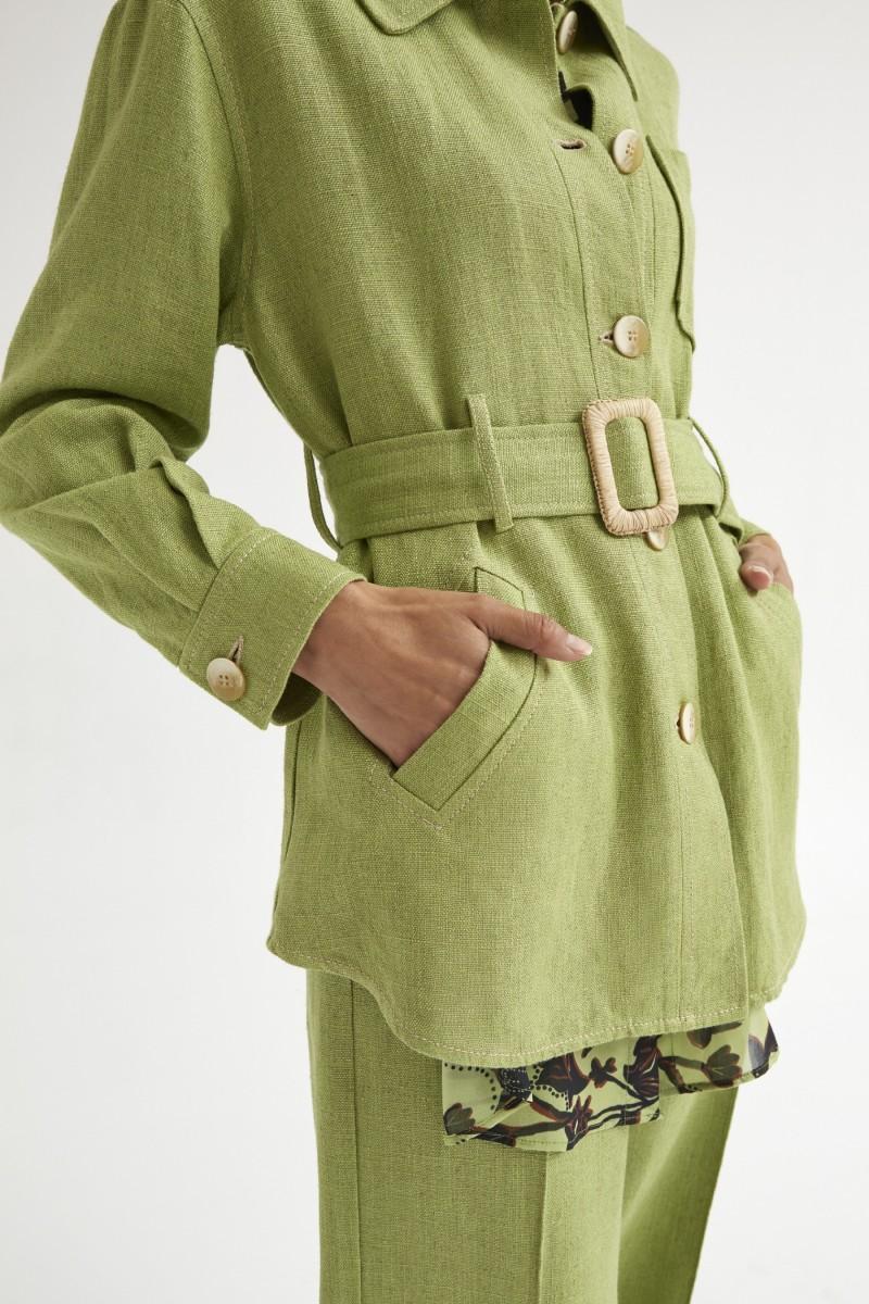 Oky Coky SOBRECAMISA LINO RÚSTICO