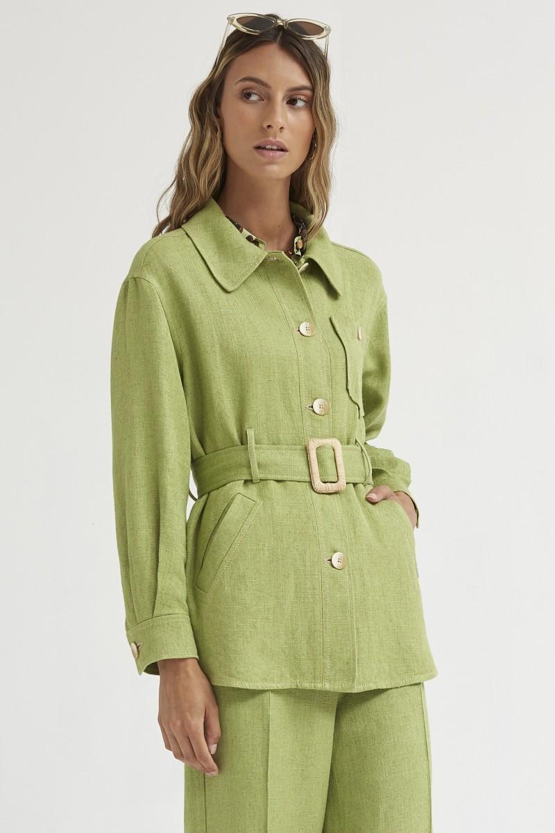 oky coky SOBRECAMISA LINO RÚSTICO