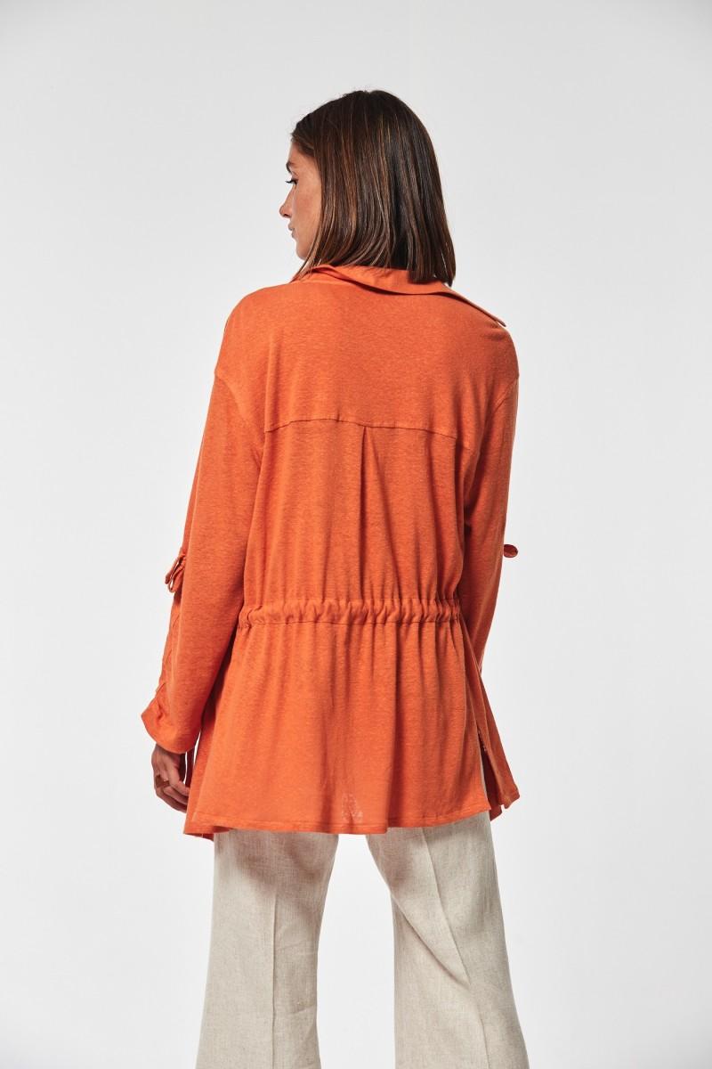 Oky Coky SOBRECAMISA SULLO PUNTO LINO RUSTICO