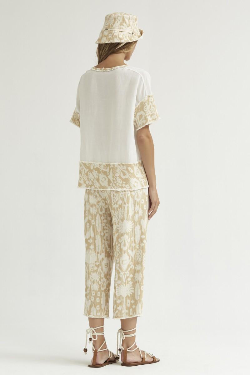 Oky Coky TOP AMPLIO ESTAMPADO ÉTNICO