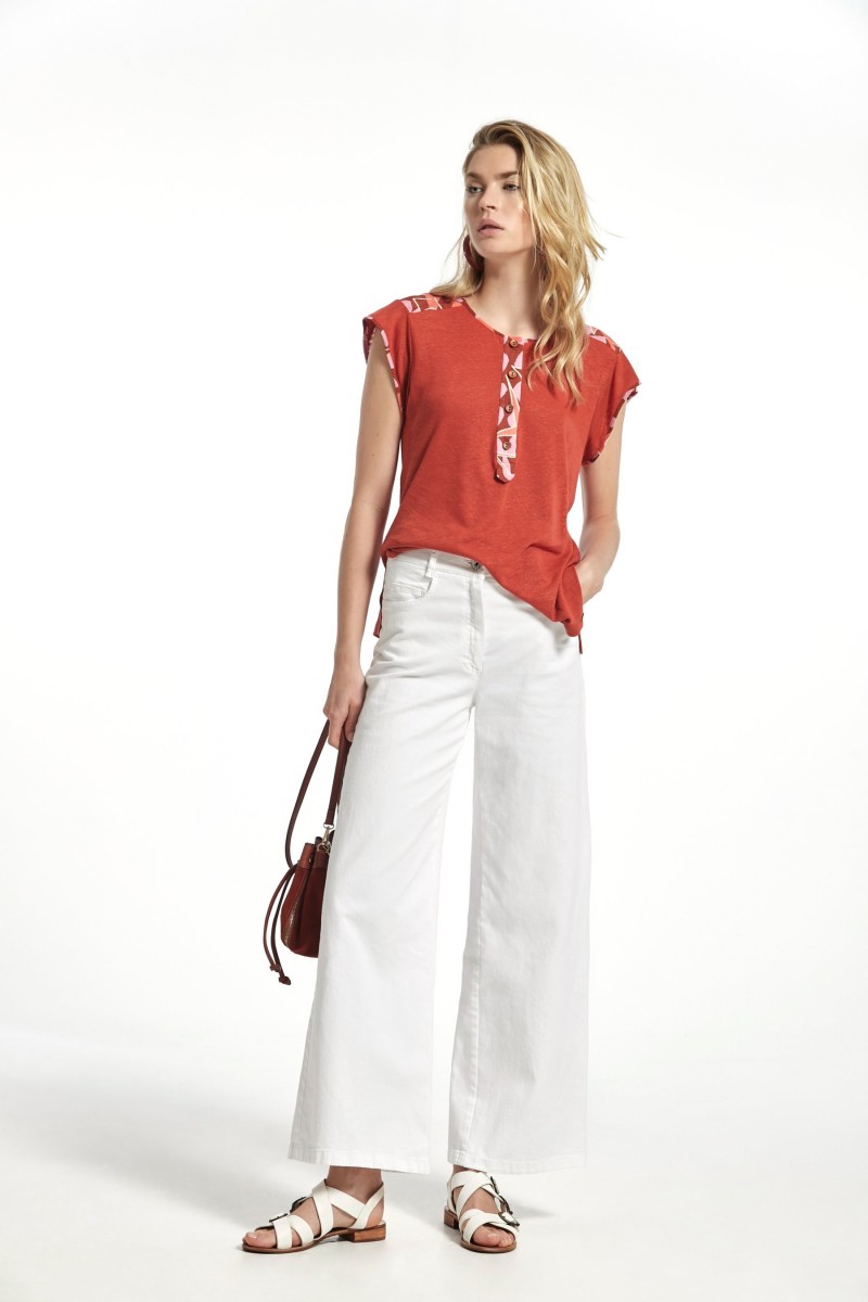 oky coky TOP ARABE SEERSUCHER ESTAMPADO MULTICOLOR