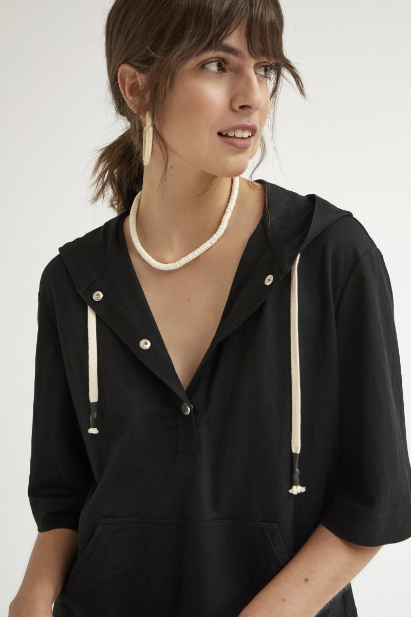 Oky Coky TOP BOLSILLO CANGURO PUNTO GRANITO